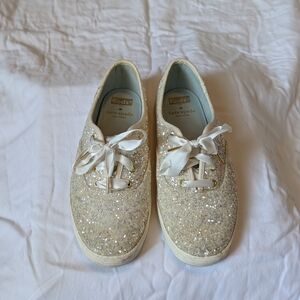 Kate Spade- Ked's- Womens Size 6.5 Shoe - Gold Glitter